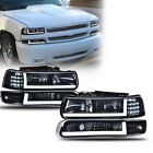 LED DRL Headlights+Bumper Lamps Fit For 99-02 Chevy Silverado 00-06 Tahoe (For: 2000 Chevrolet Silverado 1500)