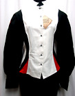 Victorian Pioneer Black white red Blouse Frontier ClassicsSmall  BUST  32 