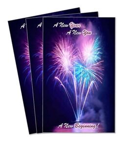 NEW! 3-Pack Variety Cards w/ Envelopes-Happy New Year's Cards