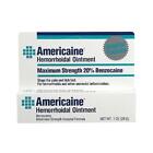 Americaine Hemorrhoidal Ointment, Maximum Strength,Stops Pain And Itch Fast 1 oz