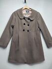 Mossimo Wool Double Breasted Peacoat Women Large Brown Rounded Collar Lined