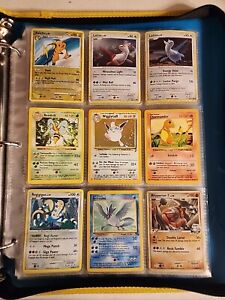 Pokemon Collection Binder Vintage Lot of Cards Holos Rares WoTC Shadowless Etc