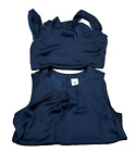 Cabi Womens Medium Navy Blue Tiered Layered Blouse Tank Top Lot of 2