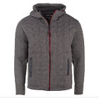 New Men's Gray Canada Weather Gear Sherpa Lined Full Zip Hoodie - Size Large