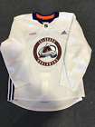 Used Authentic Adidas White Colorado Avalanche Practice Jersey Byram Size 56