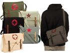 Vintage Canvas Messenger Bags - Stylish Medic Shoulder Bags w/ Leather Straps
