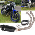 Full Exhaust System Front Pipe Muffler for Yamaha MT07 FZ07 XSR700 2014-2020