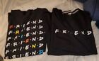 Friends Tv Show T-shirt Black XXL Friends Logo (Runs Small More Like XL)