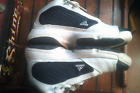 Adidas Post Up 1.5 667858 White Navy Blue Basketball Shoes Sneakers Men's Sz 13