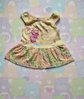 Vtg Y2k Care Bears Babydoll Disney Dress Top Rainbow Floral Infant Baby Shirt