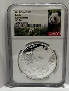 2019 China S10Y Panda Early Releases NGC MS 70 LOC 8*