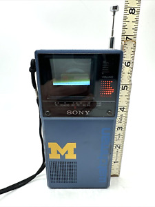 Vtg SONY Watchman FD-20A Mini Portable TV Michigan Tested Read