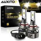 AUXITO 50000LM CSP 6500K White 9012 LED Headlight HIR2 High Low Beam Kit Bulbs (For: 2015 Chrysler 200)