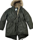 Military Parka Coat Outdoor Jacket Cold Weather Hoodie Green Type M54 Mens M