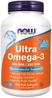 Now Foods Ultra Omega-3 Fish Oil 180 VegCap