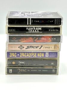 Hip Hop Rap Cassette Lot Vintage Tapes Complete 7 Total Untested Nice Collection