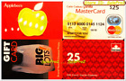4x APPLE BEES PETRO CANADA BIG LOTS VANILLA S25 FR/ENG COLLECTIBLE GIFT CARD LOT