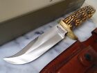 Schrade Uncle Henry Pro Hunter Clip Point Bowie Fixed Blade Knife 171UH Leather