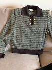 ST collection by Marie Gray sweater brown , striped size S