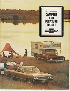 1967 Chevrolet Campers and Pleasure Trucks Dealer Sales Brochure Chevy 