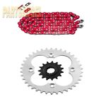 Red Drive Chain And Sprockets Kit for Honda TRX400EX Sportrax 400 2X4 1999-2004 (For: Honda)