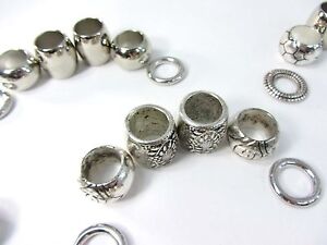 30 scarf rings large hole beads for DIY jewelry scarf  wholesale lot