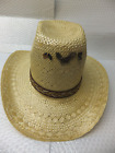 Resistol Stagecoach Western Men's Straw Hat Oval Crown Cattleman Vintage 7 1/8