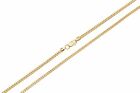 Solid 10k Yellow Gold 1mm-5mm Wheat Round Franco Chain Pendant Necklace 16