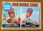 1968 Topps Baseball - # 579 NL Rookies - Larry Hisle, OF, PHI and Mike Lum, OF,