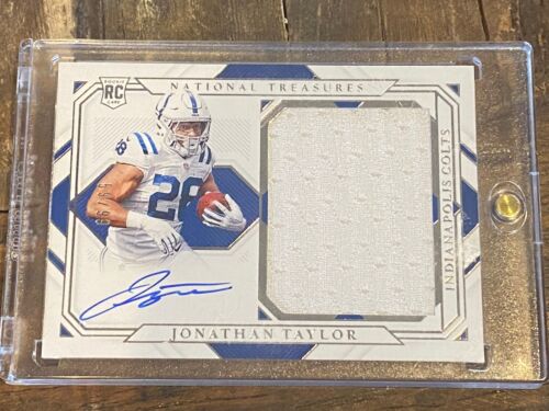2020 Panini National Treasures JONATHAN TAYLOR 🔥 Rookie Patch Auto #/99 Colts