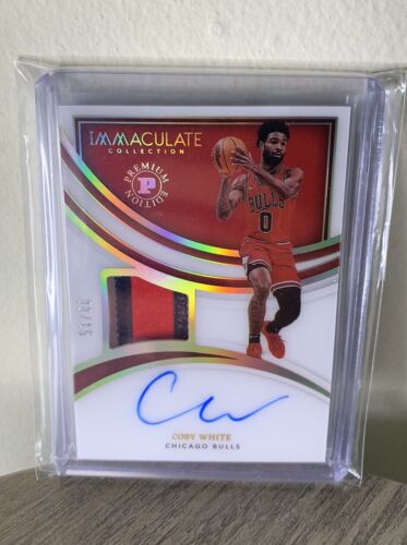 2021-22 Immaculate basketball Coby White Patch Auto 08/15 Premium Edition FOTL