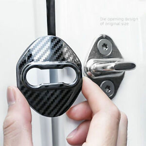 4Pcs Black Car Accessories Stainless Steel Door Lock Protector Cover For Honda (For: Honda Civic)