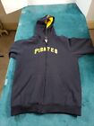 Pittsburgh Pirates Hoodie Sweater Majestic Youth Boys Black Extra Large Full Zip