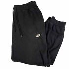 Nike Joggers Mens 2XL Black Sportswear Club Fleece Sweatpants Taper Drawstring