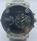 Diesel Little Daddy Chronograph Dial Watch- DZ7258 Silver Band missing pin screw