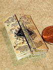 Miniature tiny parchement marauders castle map Magic Wizard Potter Dollhouse