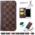 For iPhone 15 14 Plus 13 12 11 Pro Max Fashion Luxury Leather Wallet Case Cover