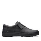 Clarks Mens Nature 5 Lo Black Leather Casual  Shoes