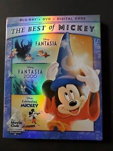 THE BEST OF MICKY, 3 MOVIE COLLECTION, BLU-RAY +DVD W/SLIPCOVER, MOVIE CLUB...