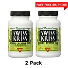 2Pack Swiss Kriss Herbal Laxative NaturaL Constipation Relief 250 Tablet 09/28