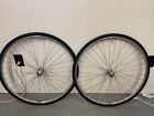 VTG 27 inch Campagnolo hubs Rigida rims Bontrager tires 120/100 bicycle wheelset