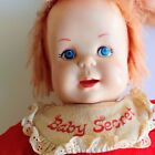 Vtg 1965 Mattel Baby Secrets Doll Whispers Talks Pull String VERY CREEPY Works