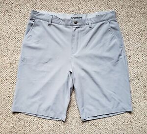 Adidas Shorts Mens Adult 36 Gray Chino Golf Casual Lightweight Pocket 36 x 10.5