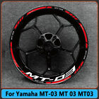 For Yamaha MT-03 MT 03 MT03 Decal Wheel Hub Waterproof Reflective Stickers
