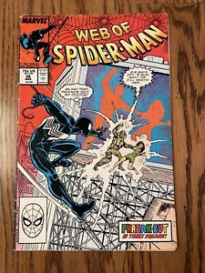 Web of Spider-Man #36  (Marvel 1988) Key, 1st Appearance Tombstone FN