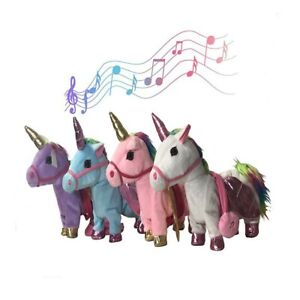 Walking Unicorn - Musical Singing Toy Plush Doll- Party supplies. Birthday party