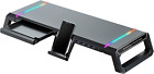 RGB Gaming Computer Monitor Stand Riser - 4 USB 3.0 Hub 3 Length Adjustable