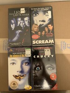 New ListingLot Of Sealed Horror VHS Scream , Silence Of The Lambs , Chucky & More