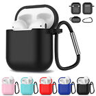 Silicone Charging Case for Apple AirPods 1st/2nd/3rd Gen Cute Cover + Keychain