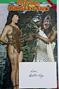 New ListingBETTIE PAGE 8X10 SIGNED PHOTO BY HER WITH COA